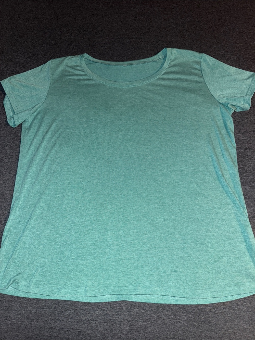 Classic Scoop Neck Women's Tee in Aqua